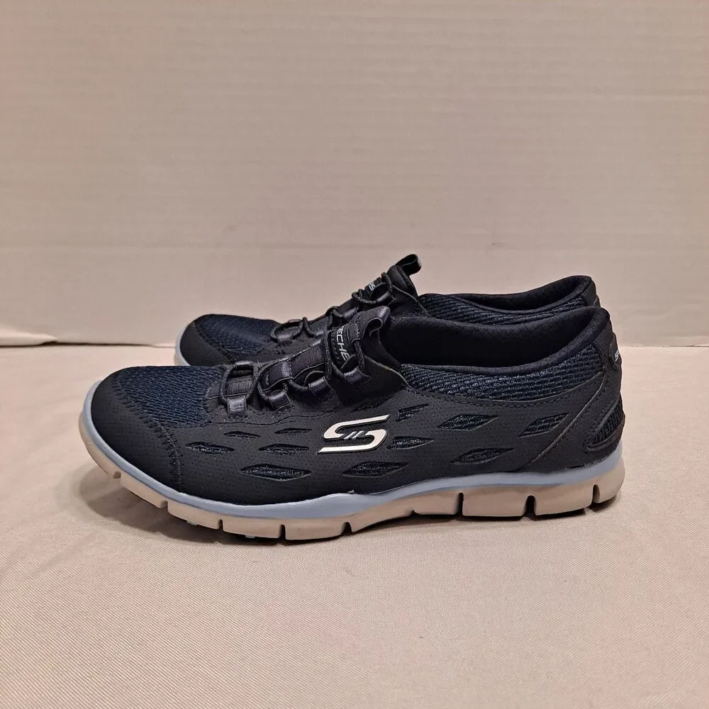 Skechers Women's Gratis Breezy City 22773 Sneakers Size 6 Lightweight Navy Blue